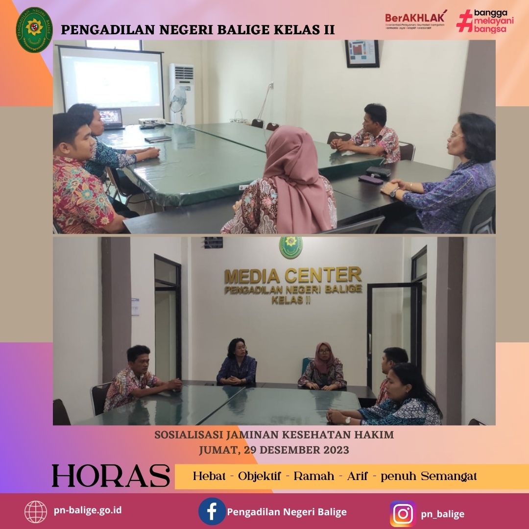 SOSIALISASI JAMINAN KESEHATAN HAKIM